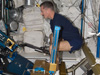 iss030e012663 -- Dan Burbank exercises using the advanced Resistive Exercise Device