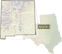 Map of Amarillo Field Office