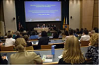 Picture of people attending a symposium