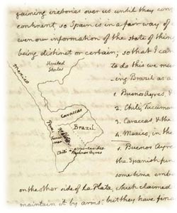 Jefferson letter with map