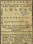 Benjamin Bannaker's New-Jersey, Pennsylvania, Delaware,
Maryland and Virginia Almanac, or Ephemeris