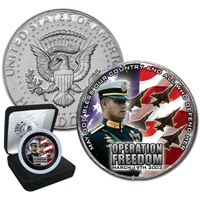 Operation Iraqi Freedom Colorized Coin