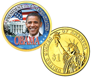 President-Elect Barack Obama "Commemorative Coins", not official United States Mint product