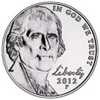 Five-Cent Coin (Nickel) obverse