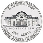 Five-Cent Coin (Nickel) reverse
