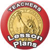 Image shows an icon labeled Teachers, Lesson Plans, showing the back of a Presidential $1 coin.