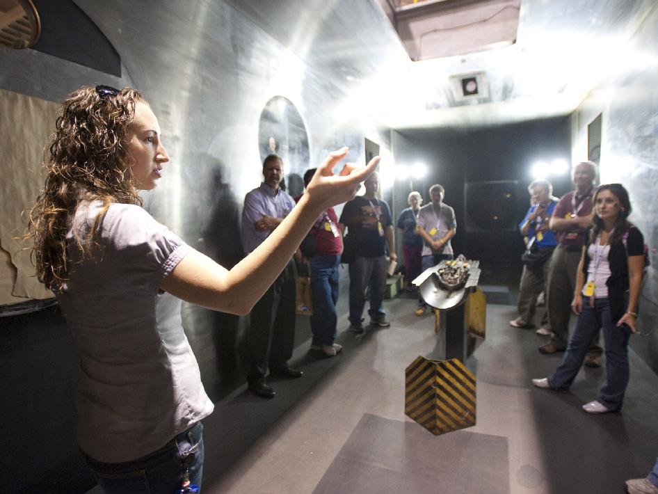 nasa social participants in wind tunnel