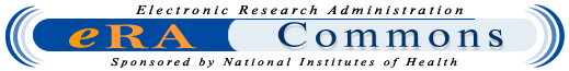 Logo of and Link to Electronic Research Administration eRA Commons