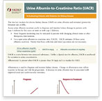 Quick Reference on UACR and GFR. In Evaluating Patients with Diabetes for Kidney Disease (Fact Sheet)