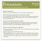 Tips for People with Chronic Kidney Disease - Potassium (Fact Sheet)