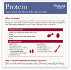 Tips for People with Chronic Kidney Disease - Protein (Fact Sheet)