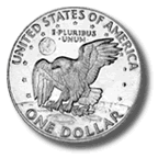 The 1971 Eisenhower Dollar Reverse