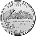Image shows Washington's quarter.