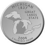 Reverse: Michigan quarter reverse