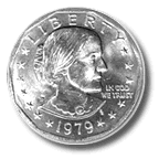 OBVERSE: The 1979 Susan B. Anthony Dollar