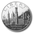 The 1996 Smithsonian Silver Dollar Obverse