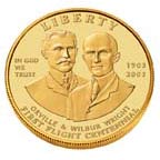 Obverse: First Flight Commemorative Gold 10-Dollar Coin