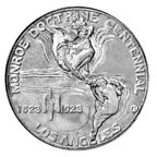 Image shows the back of the half dollar.