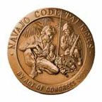 Obverse of 2000 Navajo Code Talkers Medal