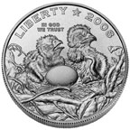 Image shows the front of the half dollar with standard inscriptions.