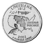 REVERSE: 2002 Louisiana Quarter
