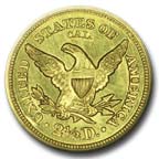 REVERSE: 1848 California Gold Quarter Eagle