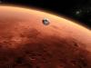 Artist's concept of NASA's Mars Science Laboratory spacecraft approaching Mars