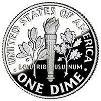 2012 Roosevelt Dime Reverse