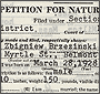 Detail of Petition for Naturalization of Zbigniew Brzezinski