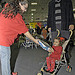 Child receiving gift at OPM’s Annual Toy Drive