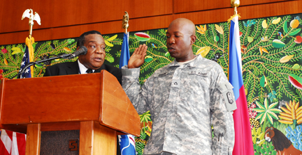 soldier in Haiti