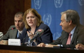 Date: 08/02/2012 Description: Anne C. Richard, Assistant Secretary of State for Population, Refugees, and Migration and UN High Commissioner for Refugees (UNHCR) Antonio Guterres. - State Dept Image
