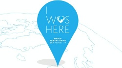 Date: 08/19/2012 Description: Map with ''I Was Here World Humanitarian Day August 19'' pin. - State Dept Image
