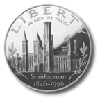 1996 Smithsonian Institution commemorative silver dollar