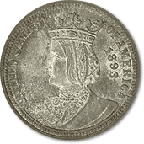 1893 Queen Isabella commemorative quarter
