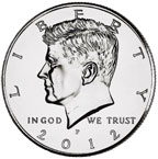 Fifty-Cent Coin (Half Dollar) obverse