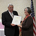 Liz Mautner Receives an Award at her Retirement Ceremony