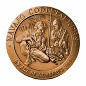 OBVERSE: 2000 Navajo Code Talkers medal