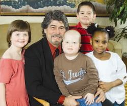 Randy Owen spends many hours visiting with the children receiving treatments at St. Jude Children’s Research Hospital.