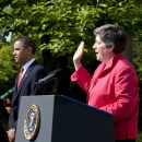 Secretary Napoltiano Administers Oath at Rose Garden (HQ) 