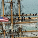 Crew Takes in the Sails (USCG)