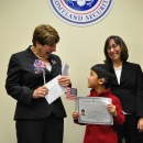 Newly Naturalized Child Congratulated (USCIS)