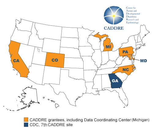Graphic: US Map of CADDRE sites