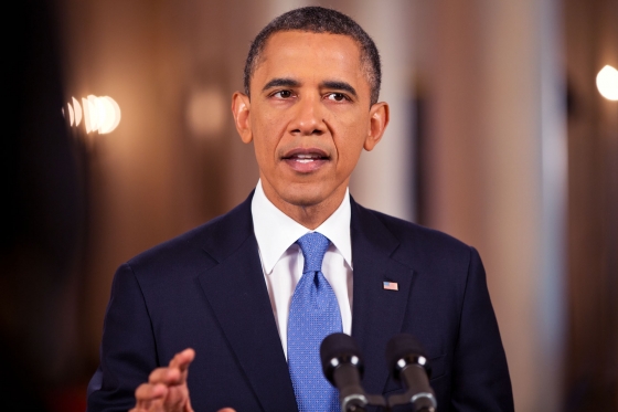 President Barack Obama delivers remarks after the U.S. Supreme Court upholds the “Patient Protection and Affordable Care Act” (June 28, 2012)