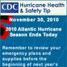 Hurricane Health & Safety Tips Widget