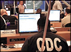 CDC's Emergency Operations Center behind an EOC staff member