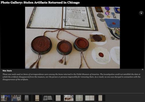 Stolen Artifacts Returned in Chicago