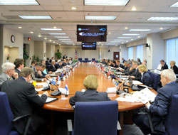 Photo of Global Summit on Merit Review participants.