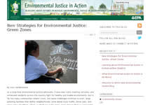 Screenshot of EPA's new EJ Blog