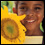 Photo: A girl with a sunflower